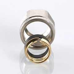 Соединитель коллекторный VALTEC обжимной для медной трубы 15 VTc.711.N.1504