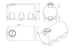 Емкость ЭкоПром H 1000 литров