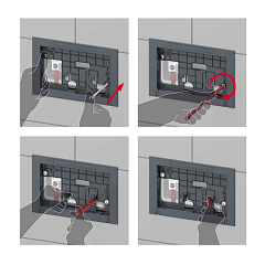 Смывной бачок TECE Uni 2.0 с монтажной пластиной, высота 1060 мм