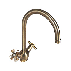 Смеситель для кухни IDDIS SAM, бронза, на мойку
