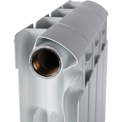 Биметаллический секционный радиатор отопления Stout Alpha 350 / 1 секция
