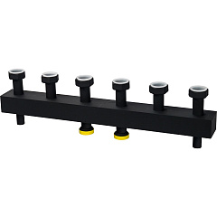 Коллектор Stout стальной распределительный 3 отопительных контура. В теплоизоляции DN 25, SDG-0016-004003