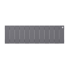 Биметаллический секционный радиатор отопления Royal Thermo PianoForte Silver Satin 200 / 12 секций