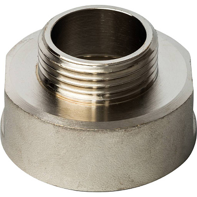 Муфта переходная Stout никелированная 1 1/2 x1 внутренняя-наружная резьба
