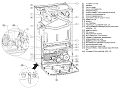 Настенный газовый двухконтурный котел отопления Bosch GAZ WBN 6000-12C RN