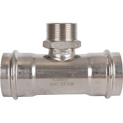 Тройник Rommer переходной 54х11/4, ВПр-НР, нержавеющая сталь