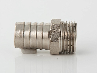 Штуцер для шланга VALTEC 1/2 х 14 мм VTr,650,N,0414 наружная резьба, никелированная латунь