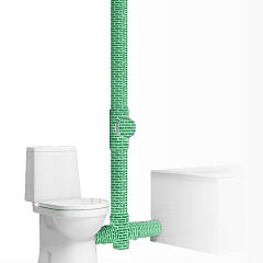 Шумоизоляция канализационных труб Tonlos PIPE PRO, комплект на трубу D110 мм и высотой 3,2 м