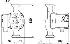 Циркуляционный насос Grundfos UPS 32-40 180