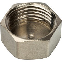 Заглушка Stout внутренняя резьба, никелированная латунь, 1 1/2