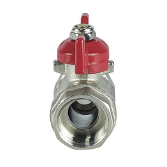 Шаровый кран Valfex для труб PE-RT/Al/PE-RT, обжимной с переходом на ВР, ручка-бабочка, 16х1/2 дюйма