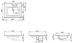 Раковина мебельная AM.PM Spirit 2.0 M70AWCC0602WG 60 см, керамическая