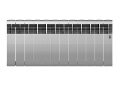 Биметаллический секционный радиатор отопления Royal Thermo Biliner 350 / Silver Satin / 12 секций
