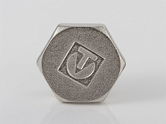 Пробка резьбовая VALTEC 1/2 наружная резьба, никелированная латунь