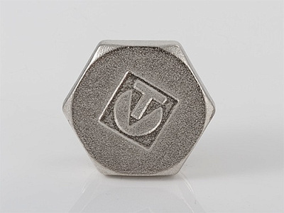 Пробка резьбовая VALTEC 3/4 наружная резьба, никелированная латунь