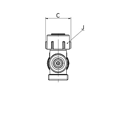 Узел нижнего подключения Flamco FE2 c функцией отсечки, слива и заполнения