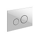 Кнопка смыва Cersanit TWINS для LINK PRO/VECTOR/LINK/HI-TEC стекло белый
