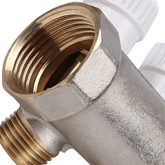 Коллектор Stout с регулировочными вентилями 1x1/2 с 4 отводами, SMB 6851 011204