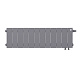 Биметаллический секционный радиатор отопления Royal Thermo PianoForte Silver Satin 200 / 12 секций нижнее правое подключение