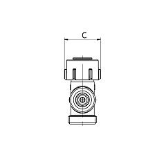 Узел нижнего подключения Flamco N1 c функцией отсечки. Для двухтрубных систем.