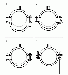 Хомут Walraven BIS KSB2 с вкладышем EPDM, 75-79 мм, M8/10