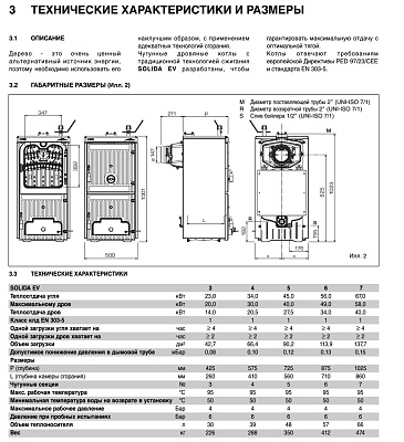 Твердотопливный напольный котел отопления Sime SOLIDA EV 7 67кВт