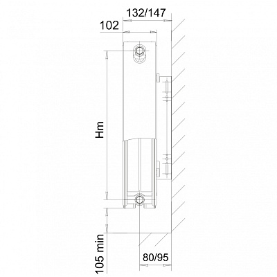 Стальной панельный радиатор отопления Лемакс С22/500/ 1700