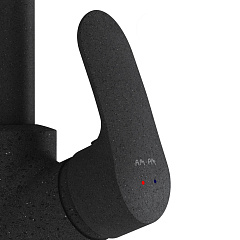 Смеситель для кухни AM.PM Like, L-образный излив, черный