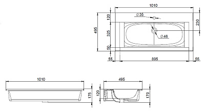 Раковина мебельная AM.PM Spirit 2.0 M70AWCC1002WG 100 см, керамическая