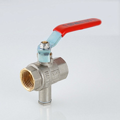 Кран шаровой VALTEC для подключения датчика температуры, 1