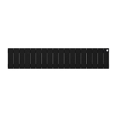 Биметаллический секционный радиатор отопления Royal Thermo PianoForte Noir Sable 200 / 18 секций