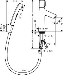 Смеситель для раковины Hansgrohe Talis Select S 72291000