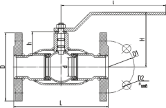Кран шаровой LD КШ.Ц.Ф.025.040.П/П.02