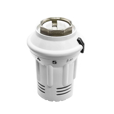 Термоголовка Kermi ZV01900002 с фиксатором, белая