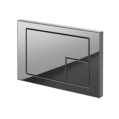 Кнопка смыва Cersanit CORNER, пластик хром глянцевый