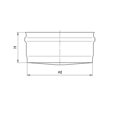 Заглушка FERRUM внешняя д/трубы (430/0,5 мм) Ф150, нижняя
