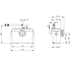 Канализационная установка SFA SANIACCESS 1