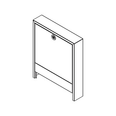 Шкаф коллекторный Rehau приставной, тип AP 130/605