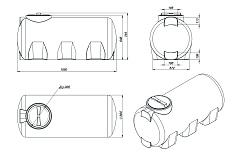 Емкость ЭкоПром H 500 литров
