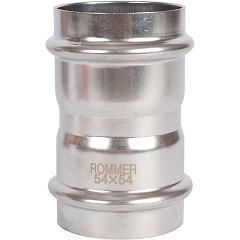 Муфта Rommer равнопроходная 54, ВПр, нержавеющая сталь