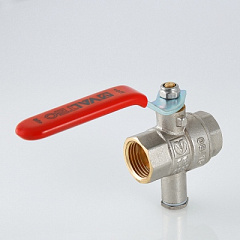 Кран шаровой VALTEC для подключения датчика температуры, 1