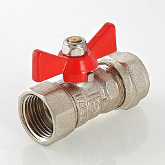 Кран шаровой VALTEC под обжим, рукоятка бабочка 16х1/2 вн.