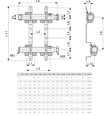 Коллектор Viega Pexfit Pro на 4 выхода, нержавеющая сталь, модель 1078