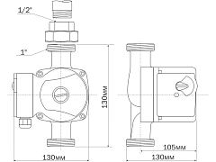 Циркуляционный насос Aquario AC 154-130HW