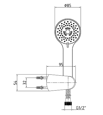 Душевой гарнитур E.C.A. Nita 102117338