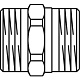Переходник Oventrop двойной 3/4 AG X 3/4 AG наружная резьба, бронза