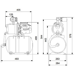 Насосная станция Grundfos JP 3-42 PT-H