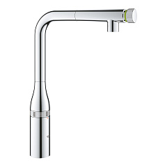 Смеситель для кухни Grohe Essence SmartControl с выдвижным L-образным изливом, хром