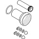 Присоединительный комплект Geberit с уплотн. кольцом для подвесного унитаза, длина 18,5 см d 90 мм