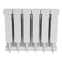 Биметаллический секционный радиатор отопления Stout Alpha 350 / 6 секций